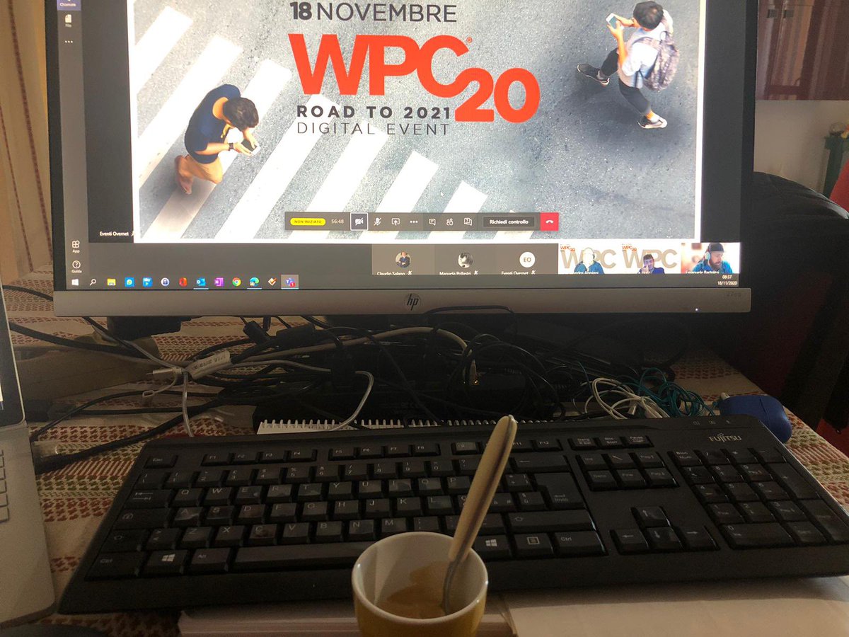 MarcoLorux's tweet photo. Partiti alla grande i lavori #wpc20it travolti dall’entusiasmo e dai partecipanti #onstage c’è @FabioSantini71 #teams as a platform #avantitutta https://t.co/TK1zdDhX12