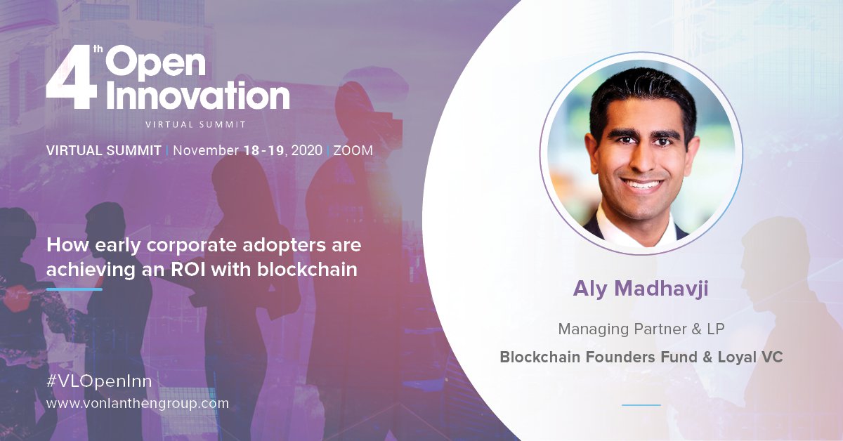BlockchainFF's tweet photo. Watch our Managing Partner @aly_madhavji speak at the Open Innovation Virtual Summit in just a few hours. Register now to get to know some real-life examples of benefits achieved by businesses from implementing blockchain technology!
#VLOpenInn #blockchain https://t.co/iy6E2OvDGs