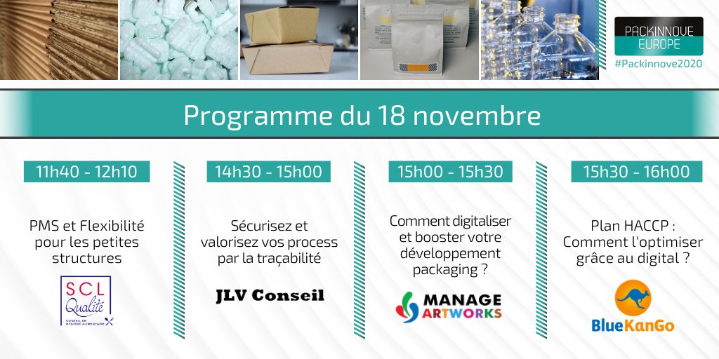 Packinnove's tweet photo. #Live #Packinnove2020, jour 2 ! Consultez le #programme détaillé de la journée à https://t.co/oiaBKxYZoX cc @abeevents @info_alqual #SQUALI @dssmithgroup @CNE_Emballage #SCLQualité #JLVConseil @manageartworks @BlueKanGo https://t.co/Ob6XEgGZo4