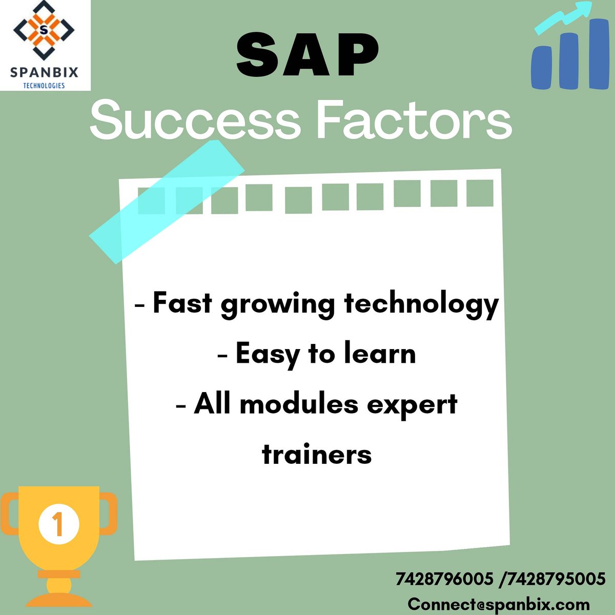 spanbix's tweet photo. Learn SAP today! 

Upskill your Career and open up many prospects!

- Easiest module to learn✔️
- All Modules, export trainers 💯
- Fast growing technology 🤝

Contact SPANBIX now
7428796005 /7428795005

Connect@spanbix.com 

#salesanddistribution #saplearninghub #saplearning https://t.co/dEXFl1xvou