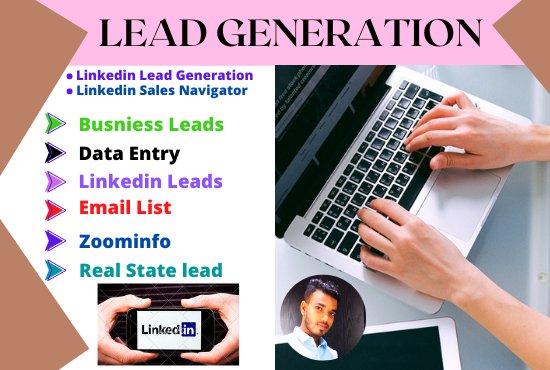 I will do linkedin lead generation and email list for you
fiverr.com/share/gyw2YY

#Leadgeneration #Leadership #leadingthroughchange #LeadRight #Leaders #LeadershipDevelopment #LeadingInTheNewReality #leader