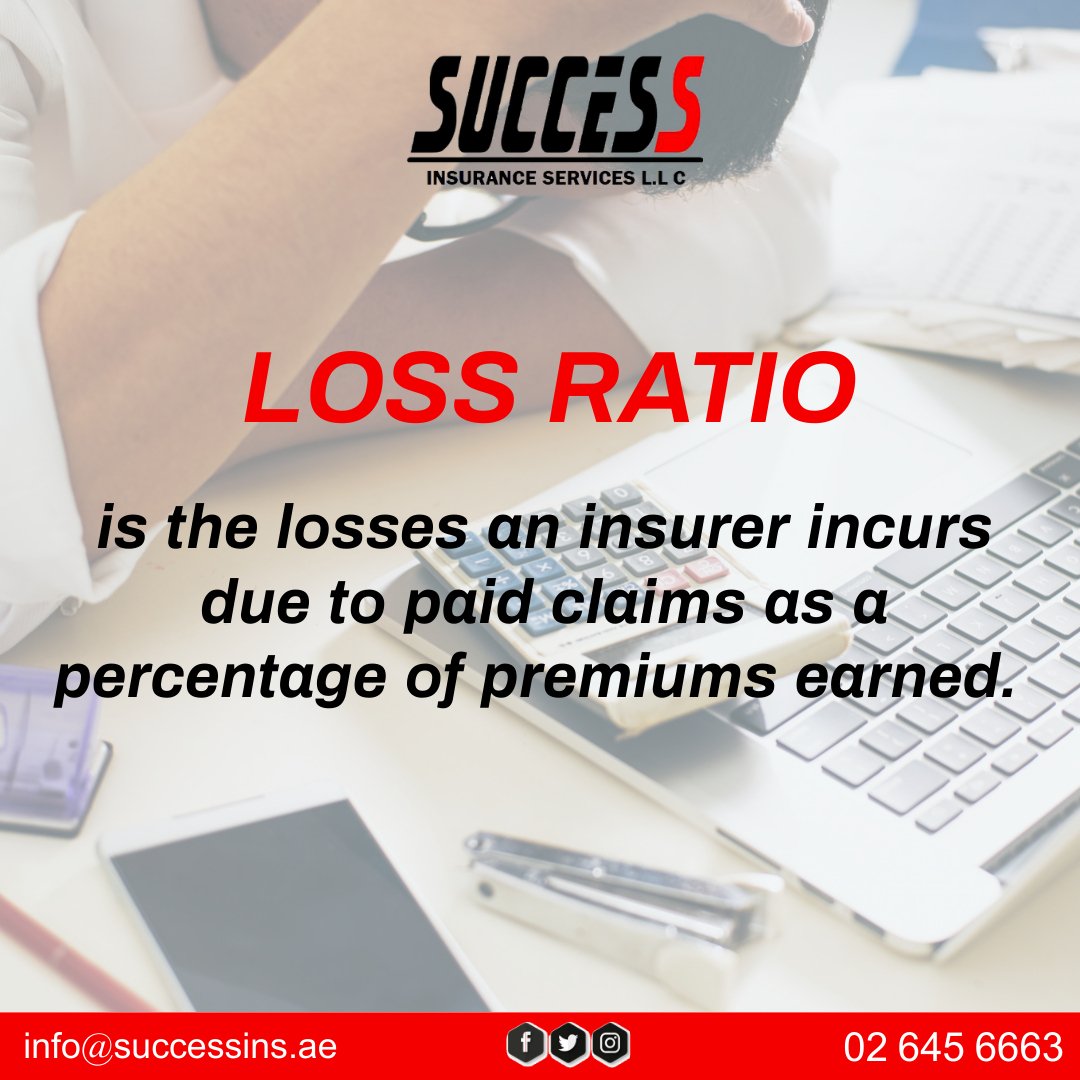 success_ins's tweet photo. Do you know what LOSS RATIO means? #LearnwithSuccess 

#nowyouknow #insurance #broker #lossratio #loss #ratio #claims #claimsutilization #paidclaims #premiumsearned #premium #percentage #UAE #policy #renewal #quotation #generalinsurance #healthinsurance #motorinsurance #success https://t.co/KksFuN1wsa