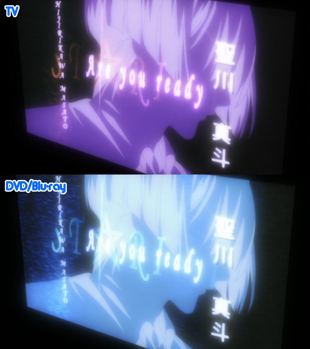 (3/6) Masato and Tokiya's colors were accidentally switched, which was fixed in the DVD/Blu-ray version. Tokiya was also redrawn.