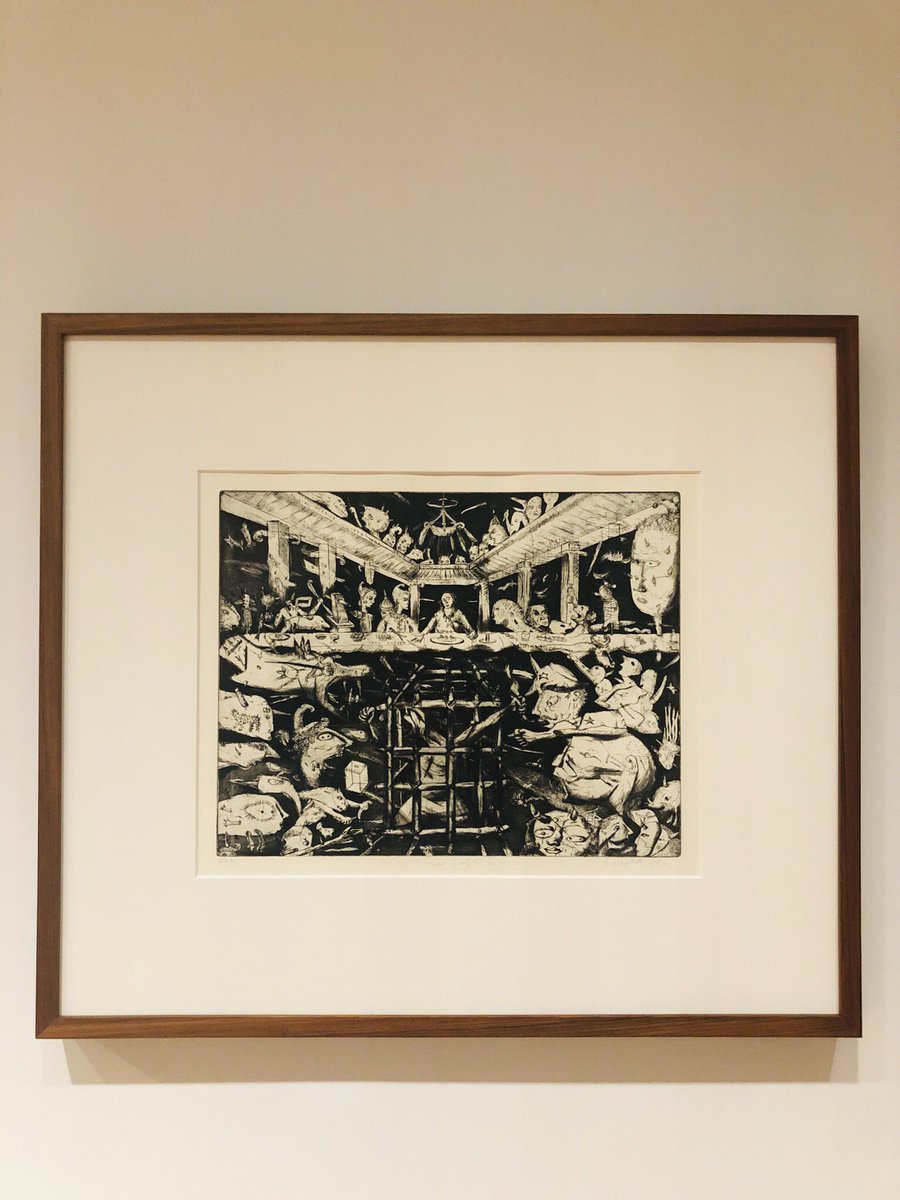 Tisna Sanjaya (Indonesia, Last Supper, 1993Currently at NGS,this work captivated me recently because of all its myriad details and of what happens beyond the frame.Pak Tisna is also one of the nicest and most generous artist you could meet!