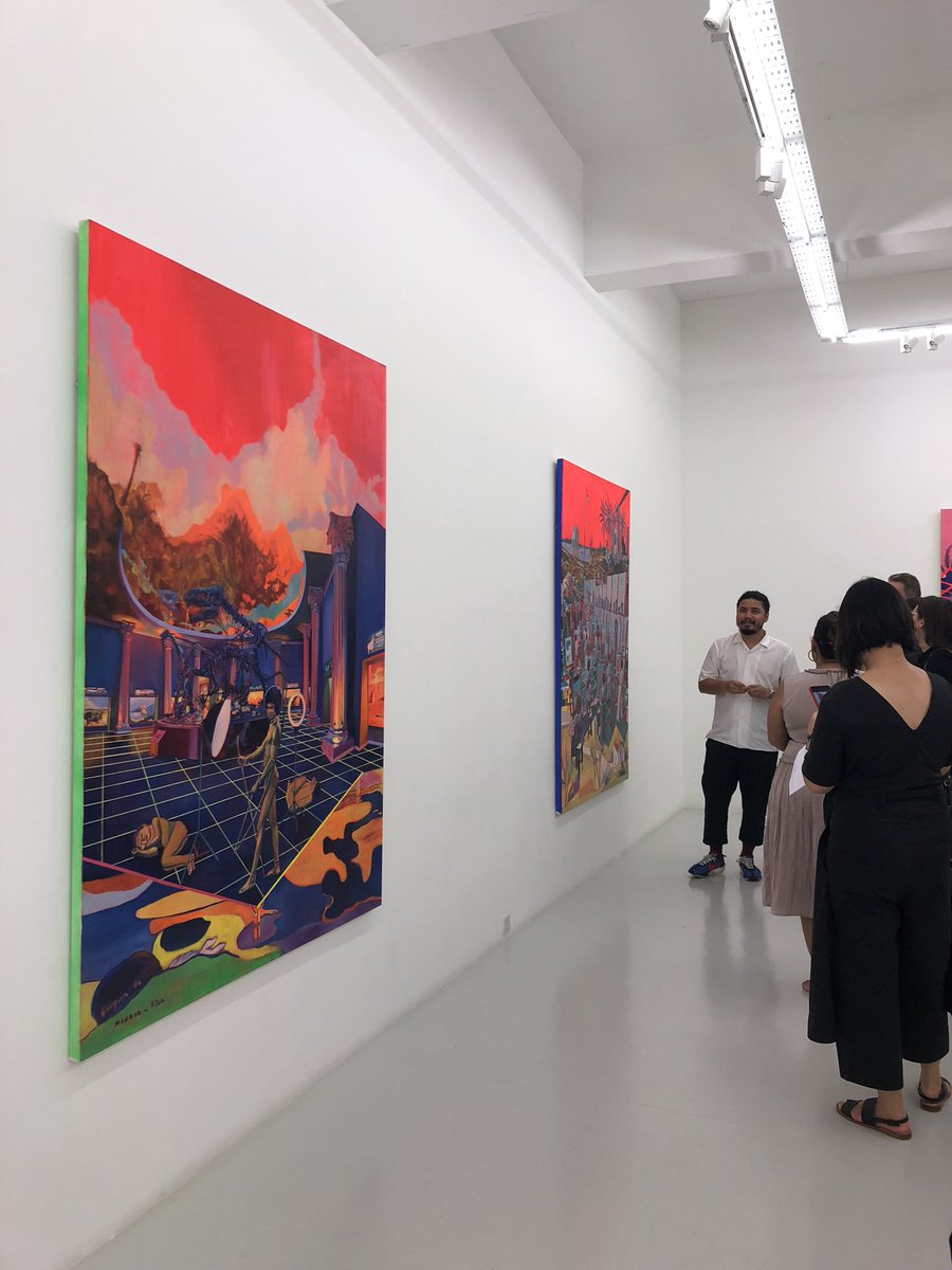 Great art runs in the family, Tisna’s son Zico Albaiquini is an accomplished artist in his own right! His paintings are some of the most memorable in recent years with its unusual colour palette and deft handling of Indonesian art history, politics and and landscape.