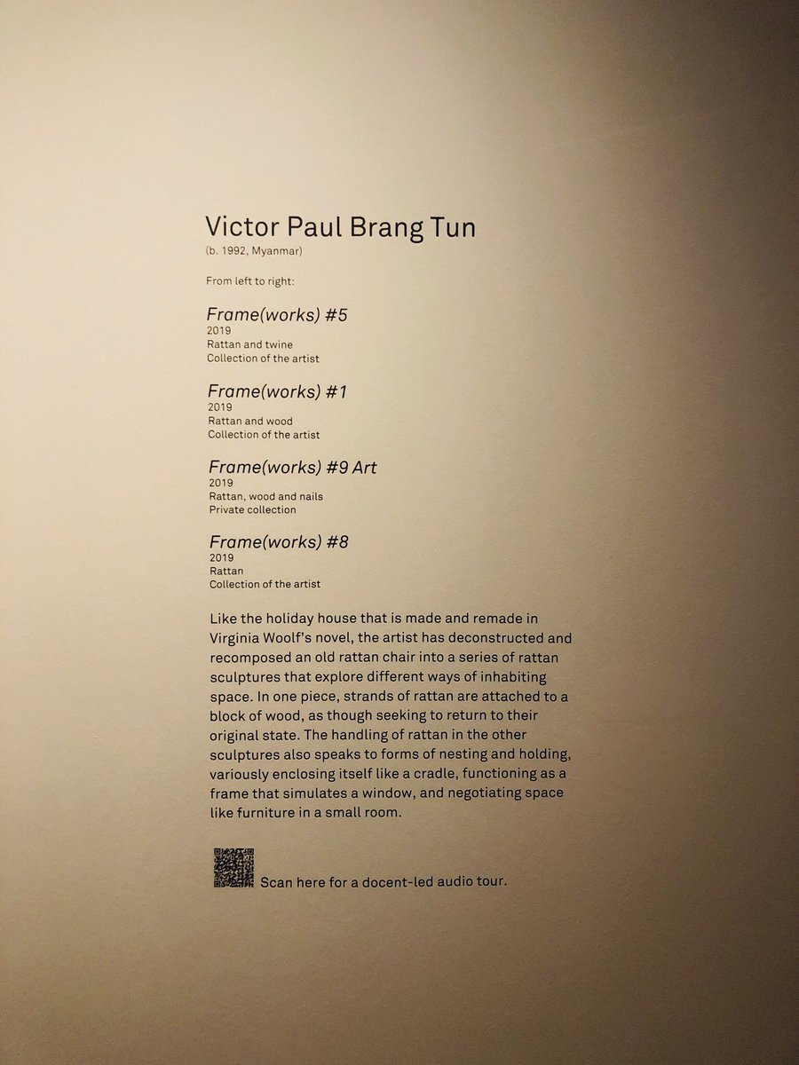 Victor Paul Brang Tun (Myanmar), Frame(Works), 2019. Currently on display at NGS for the exhibition Time Passes. It speaks of deconstruction and recomposition, and how objects inhabit space in its different forms.