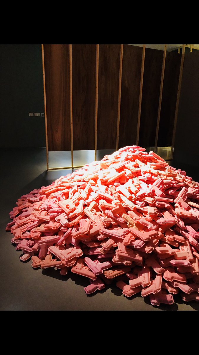 FX Harsono (Indonesia), What Would You Do If These Crackers Were Real Pistols, 1977/2018. Seen at the MMCA Gwacheon.