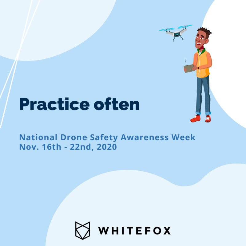 DroneFox's tweet photo. Happy Drone Safety Awareness Week! Today's topic: How can you improve your drone flying skills? #Drones4Good #DroneWeek #FlySafe https://t.co/9k8pRbiqON