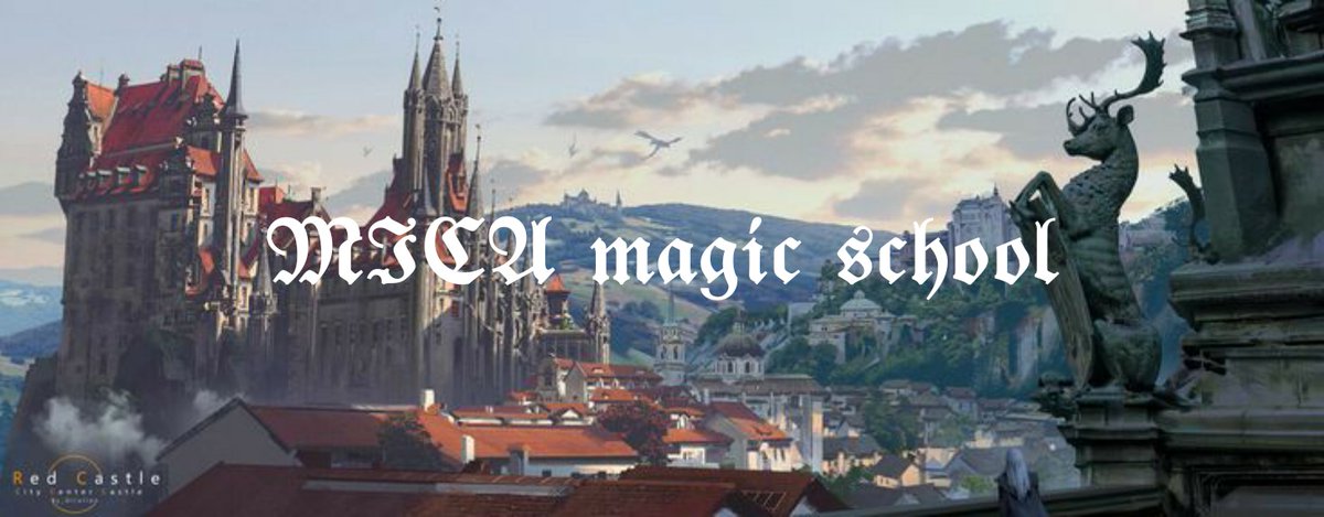 โรงเรียนเวทย์มนต์ MICA ยินดีตอนรับนะครับ มาเป็นส่วนหนึ่งของเวทย์มนต์กันนะครับ

M=Melanthios ,ชมพู
I=Iris , ฟ้า
C= Cronos ,ม่วง
A=Alastor ,เเดง

(รี=ส่งใบออ)
[รับทั้งครูเเละนักเรียน]

#บอทมหาลัย #บอทเมะ #บอทเคะ #บอทเหงา #บอทหาเเฟน #mica #ยืมเมจforsrex #บอทใหม่หาเพื่อน