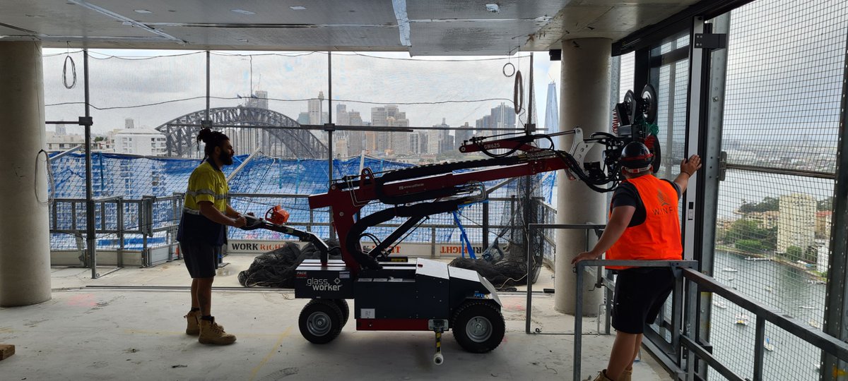 PaceCranes's tweet image. New Glass Worker GW625 delivered to @winfixgroup for glass installation in North Sydney. #glassworker #uplifter #glassinstallation #glass #glasslifters #glassvacuumlifting #glasshandling #pacecranes