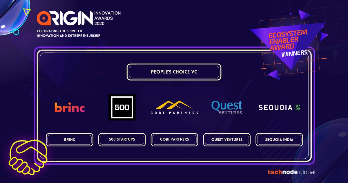 GorillaGoMobile's tweet photo. Gorilla would like to take this opportunity to congratulate @QuestVentures01 for being awarded the Ecosystem Enabler Award in the ORIGIN Innovation Awards under the βPeopleβs Choice VCβ categoryπ!
#TechNodeGlobal #ORIGINInnovationAwards #ORIGINConference #ORIGINbyTechNodeGlobal https://t.co/WDbzRY2qVW