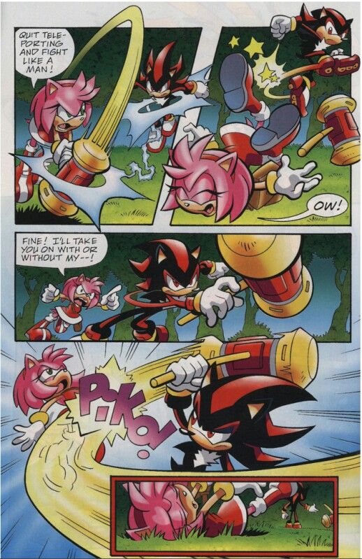 Kunle Sanders on X: Shadow the Hedgehog's reaction of Sonic punching Amy  Rose (from Sonic the Hedgehog series)  / X