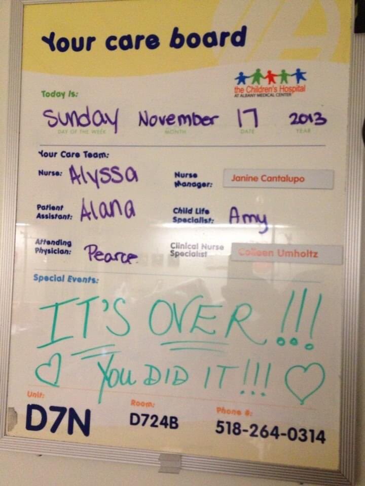 Seven years ago today, I completed my eighth and final round of round of chemotherapy at  @AlbanyMed. I was 20 at the time, and spent a combined 60 nights in the hospital that summer and fall. (1/x)