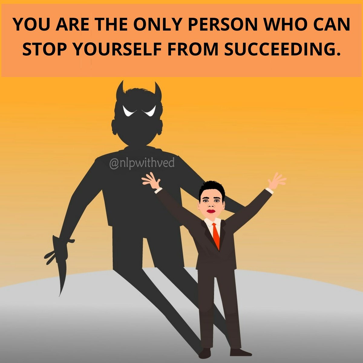 nlpwithved's tweet photo. The only person who can stop you from succeeding in life is no one else but YOU!
#ved #nlp #nlpwithved #programyourmind #inspiringquotes #motivation #motivationalquotes #lifewisdom #wednesdaymotivation #inspiration https://t.co/1KvR6PjhUi