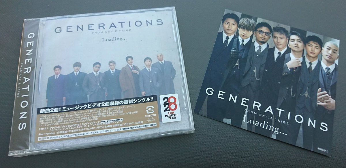 MagicalBombHey's tweet image. ｢Loading…｣お買い上げ🙂👍
#GENE_Loading 
#GENERATIONS 
#ひとつになろうYou_I 
#StarTraveling 
#Lonely