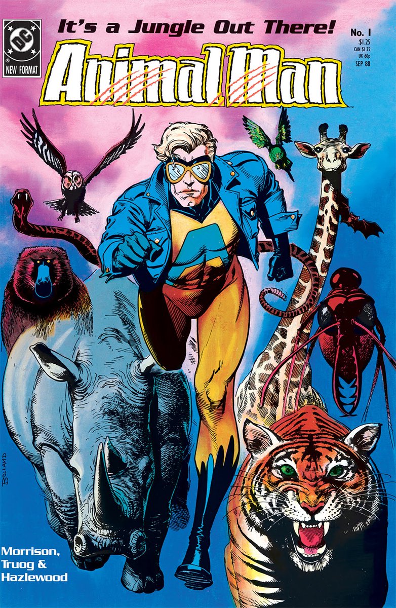 Animal Man was a project given to Morrison to test him out, see after Alan Moore hit it big DC tapped that British talent pool for more people and Grant was one of the one chosen, it was a big deal to all of them, and many of them including Grant tried to be a Moore riff.