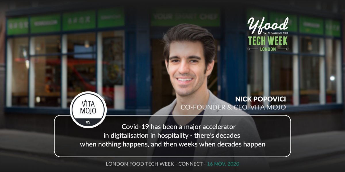 yfood_'s tweet photo. It was great to have Nick Popovici from Vita Mojo host our headline event at #foodtechweek this week on our #connect themed day!

#connect #innovation #hospitalitytech #multichannel #digitalfuture #humaninteraction https://t.co/KVhhaXaThj