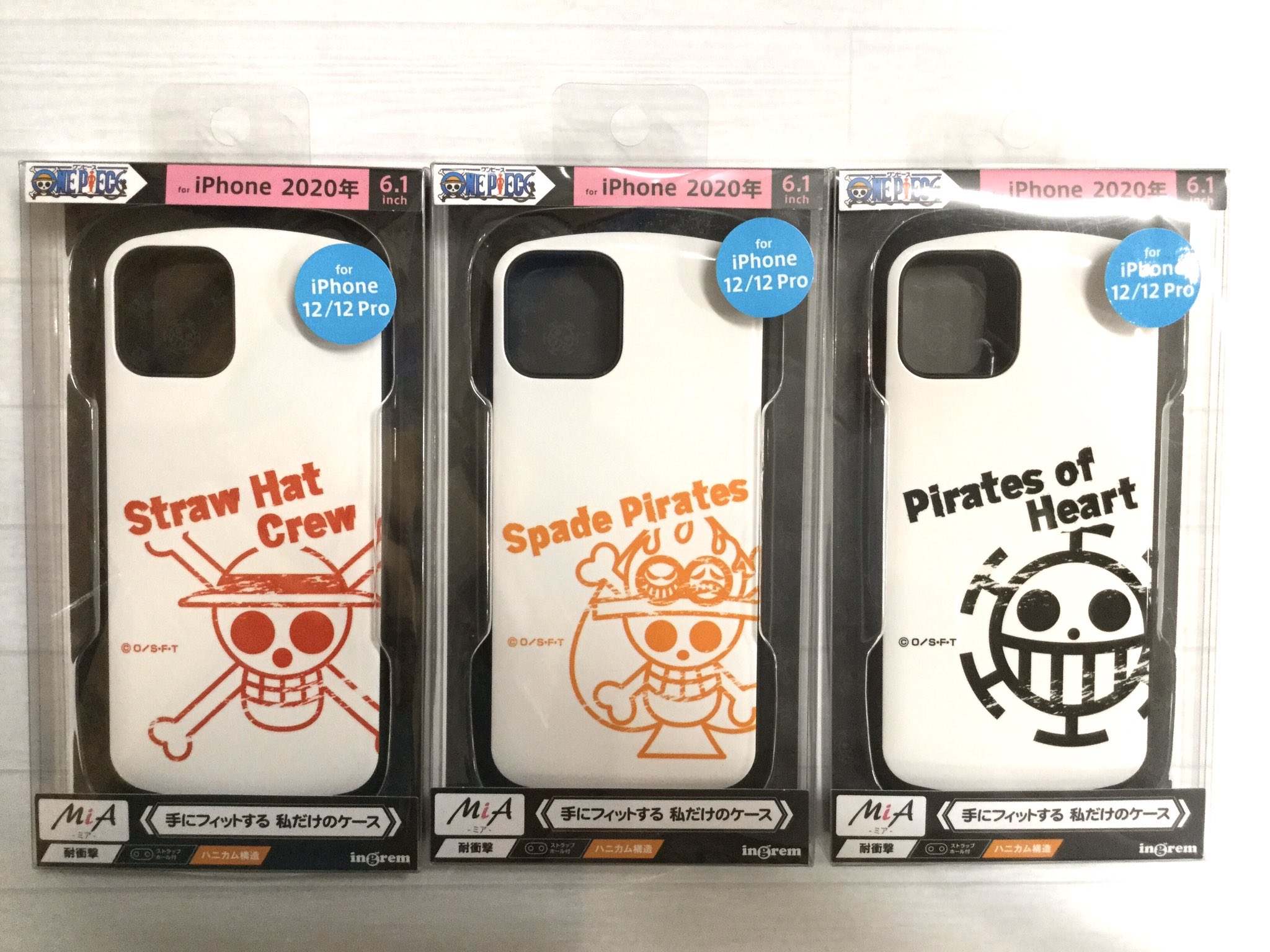 One Piece 麦わらストアあべの店 新商品 耐衝撃ケース Mia ワンピース Iphone 12 12pro ルフィ エース ロー Iphone 12mini ルフィ エース ロー Iphone Se 第2世代 8 7 ルフィ エース ロー 各2 4円 税込 好評発売中 麦わらストア Onepiece
