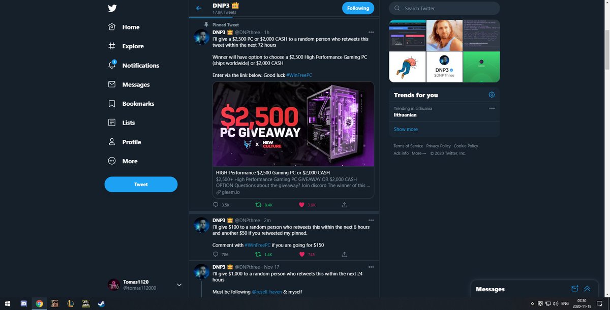 Tomas1120_'s tweet image. #WinFreePC