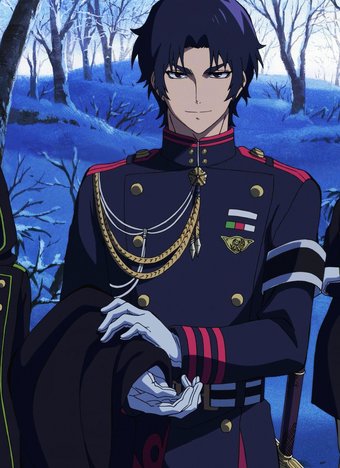 Anime Seraph of The End Ichinose Guren Cosplay Costume Wig Black Demon Army  Uniform Guren Squad Outfit Halloween Men Set Boys