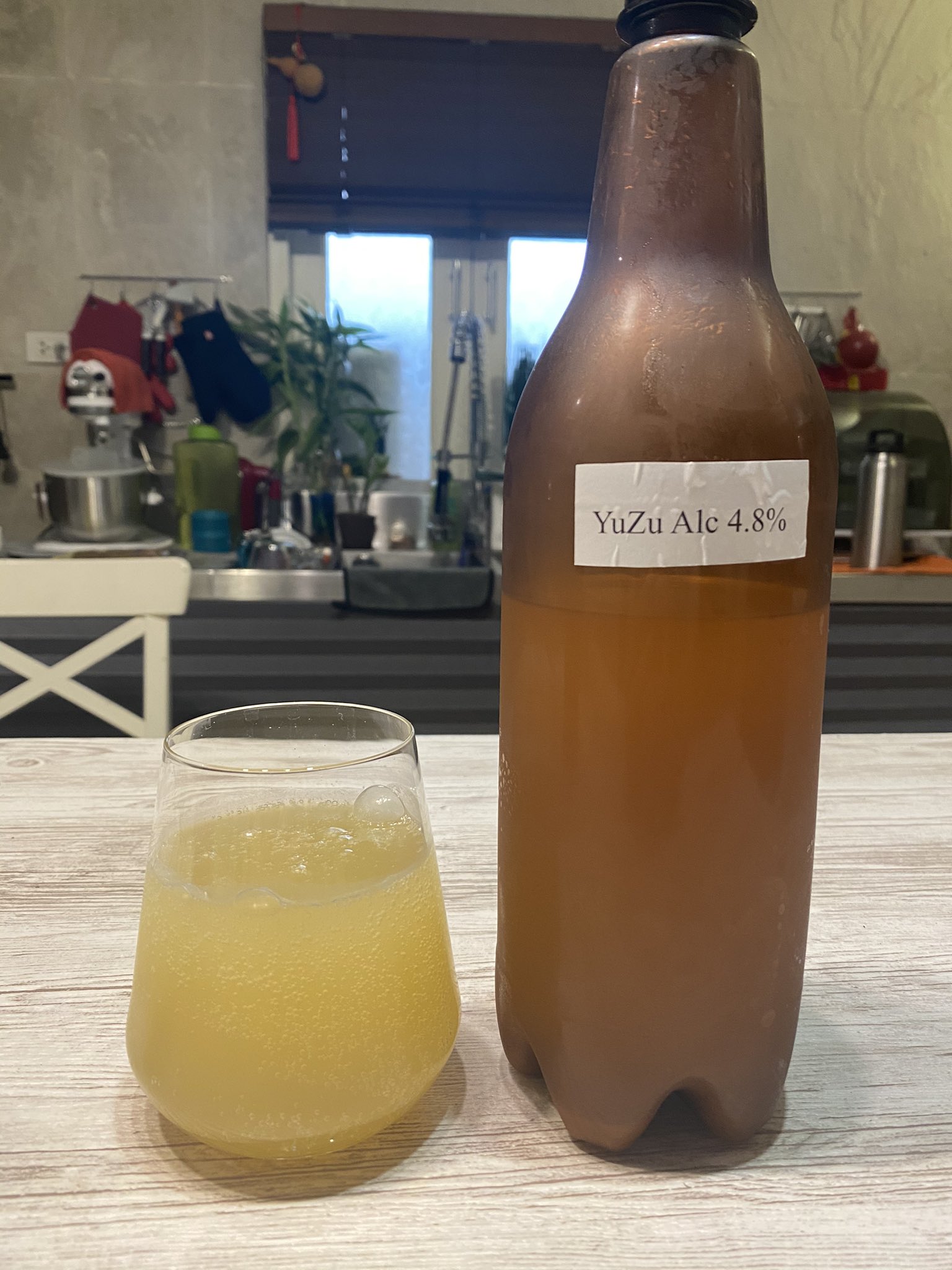 Lกฮ on Twitter "Yuzu Cider แบบทำเอง! ใช้น้ำส้มยูสุ 5ลิตร โรยยีสต์