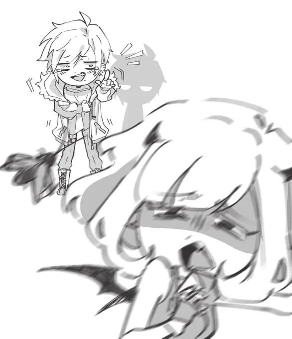 what he's laughing at 