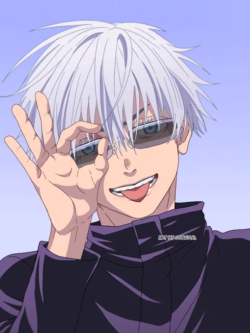 oreo needs to share jjk fanart here as well! here ya have the goatjo satoru. i keep reposting, lmao. sorry. ?
thank you for retweets, comments and likes! ??

#gojosatorusupremacy
#呪術廻戦 #五条悟
#jujutsukaisenfanart
#JujutsuKaisen
#GojoSatoru 