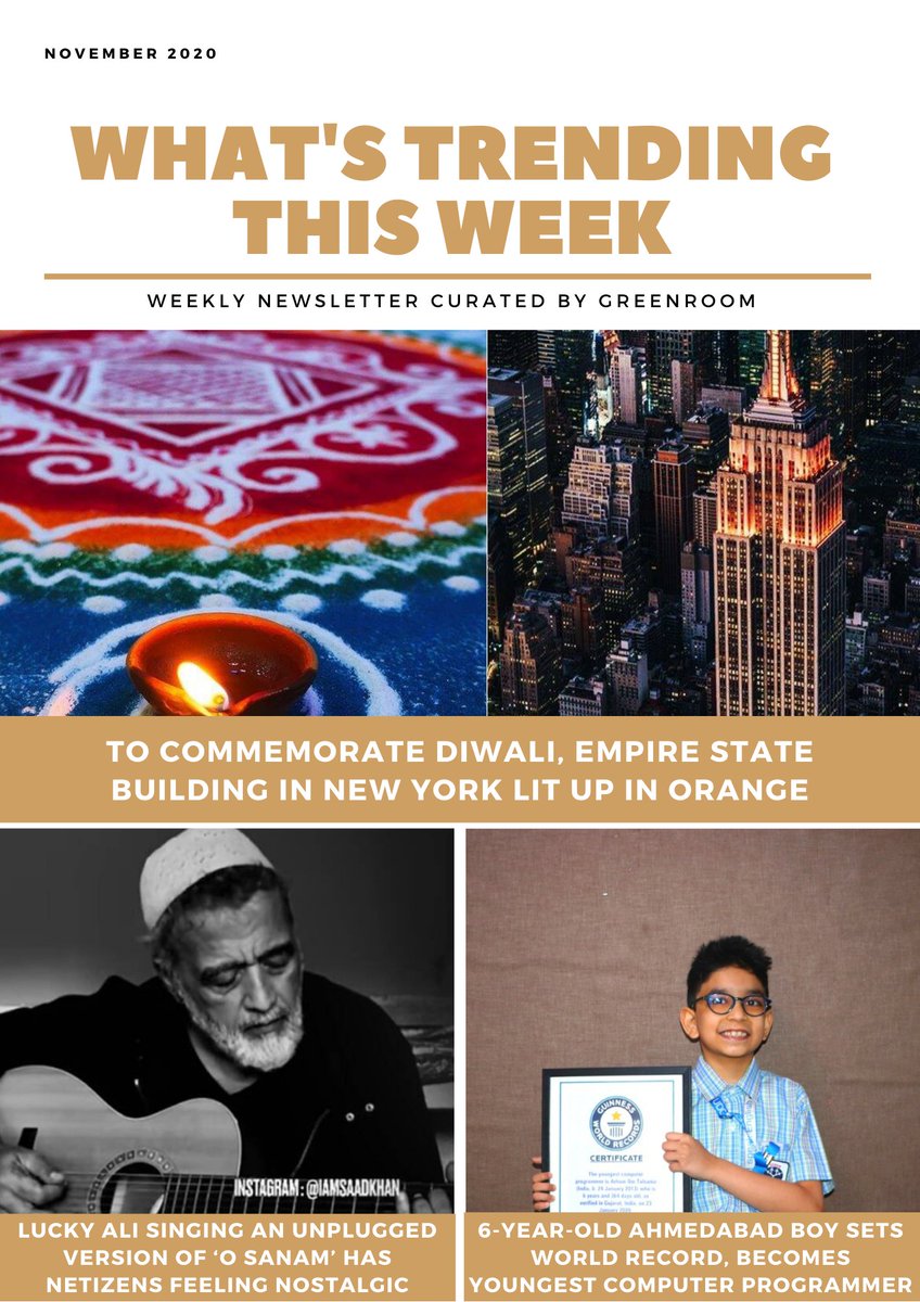 greenroomtalk's tweet photo. To Commemorate Diwali, Empire State Building in New York Lit Up in Orange and More. Visit https://t.co/WpIwWyvfuS to stay updated with the latest trends. https://t.co/xC5PAUbVw2