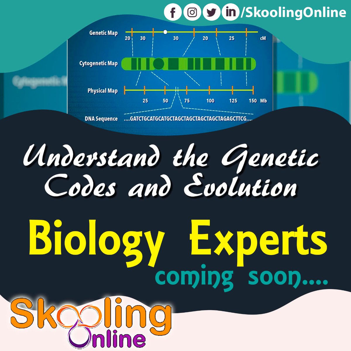 SkoolingOnline's tweet photo. Know more about the genetic codes and evolution with personal guidance from Biology Experts coming soon on #SkoolingOnline
.
.
#OnlineBiology #biologyclass #biologyclasses #biologyclass10 #biologyclass11 #biologyclass12 #neetbiologypreparation #neet #neetbiology https://t.co/13Fx8PMIhD