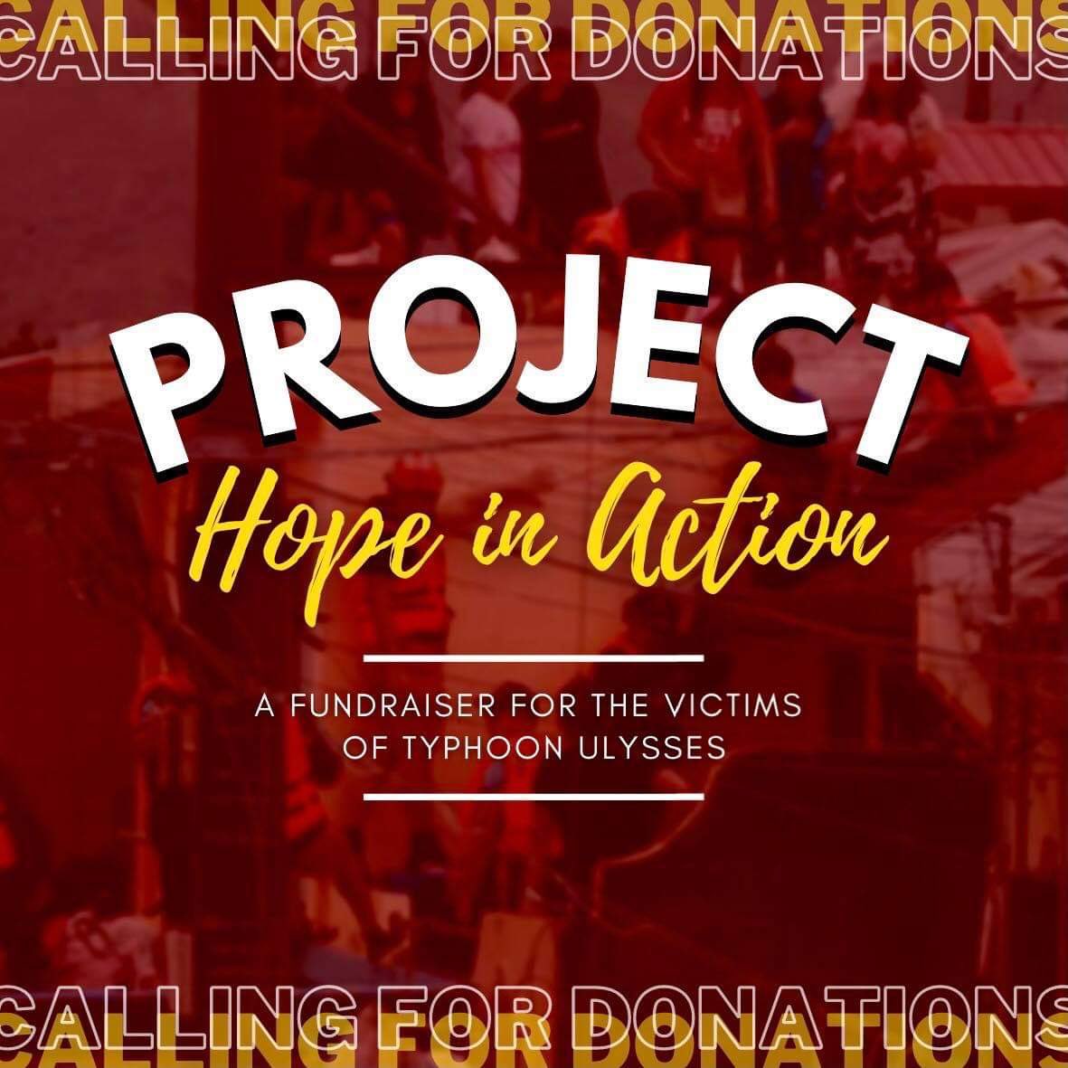ProjectHIA's tweet photo. KNOCKING ON YOUR HEARTS!!

We, a group of students, organized a fundraiser event for our fellow Filipinos that are affected by the recent typhoon.

Let us extend our help by donating, whether small or big; any amount would be a great help! https://t.co/2UxYE60LZJ