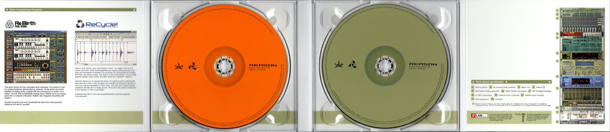 peff's tweet photo. Reason 1.0 Installer CD-Roms
#Reason20Years https://t.co/900uJdGwQv