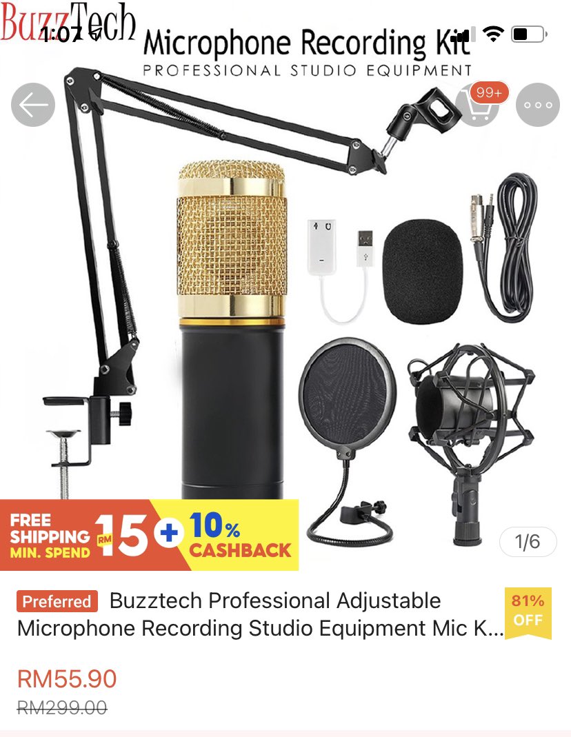 SitiShare's tweet photo. Cikgu kongsikan sedikit anrara device yang cikgu penah beli untuk studio cikgu. 

Tak termasuk second monitor, kain hijau dan cable2. https://t.co/4140Js6ooZ