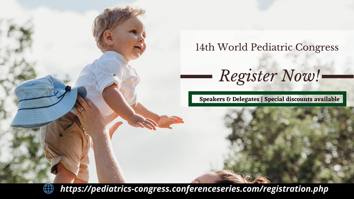 WPC_2020's tweet image. Check out the #webinar and explore your #research @WPC_2020 on #December 11, 2020
Submit your #abstracts and #Register Now 
Whatsapp: +447723584377 #pediatricshealth #Childhealth #Braindisorders #Pediatrics #Childcare