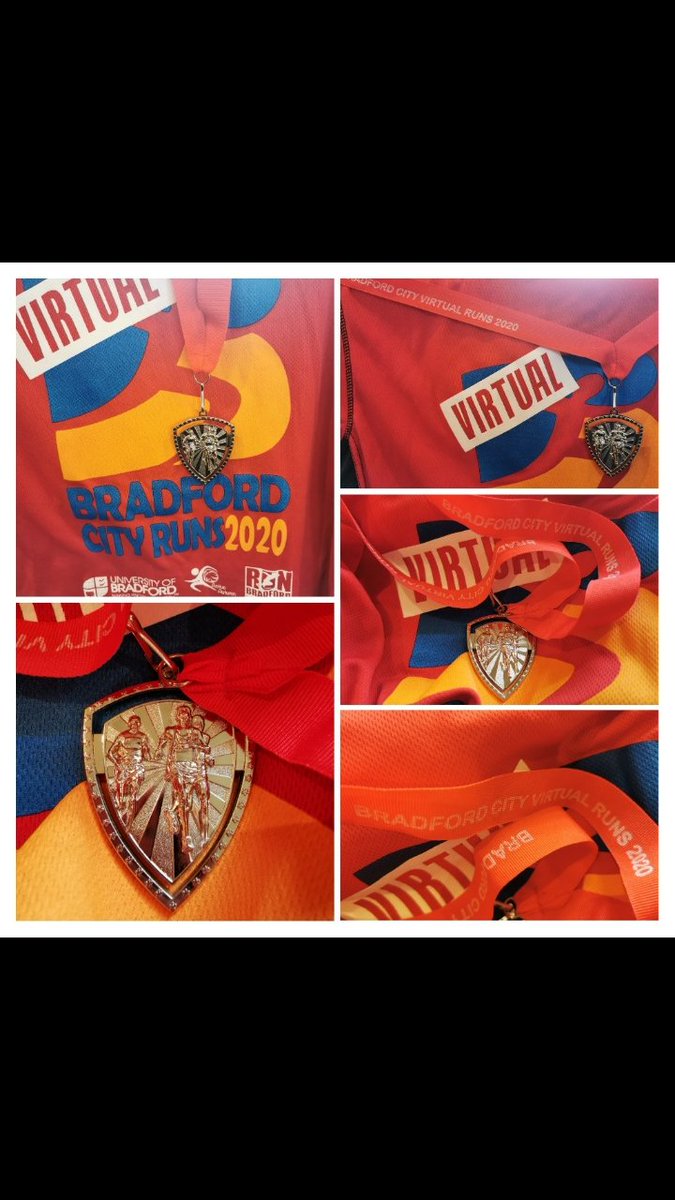 PaulEvo73's tweet photo. Medals &amp; t-shirts sent out to the 225 participants who completed the first virtual @BDCityRuns raising funds for @BradfoBurnsUnit &amp; @LordMayorBD appeal. Thanks to sponsors @MyLivingWell1 and all who took part including Bryonie King who ran her #BCR2020 10k in Melbourne, Australia https://t.co/yOiSRRfNmk