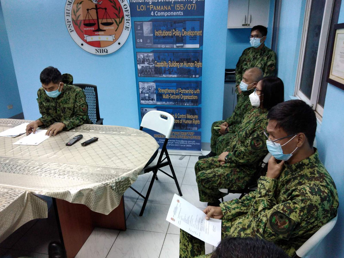 pnphrao's tweet photo. PMAJ EDGAR P PABLICO, AdmO conducted PICE regarding reiteration  on the proper appearance of PNP personnel to the HRAO personnel on November 18, 2020 at HRAO Conference Room, Legal Service Bldg., Camp BGen Rafael T Crame, Quezon City. https://t.co/vECvehHPpQ