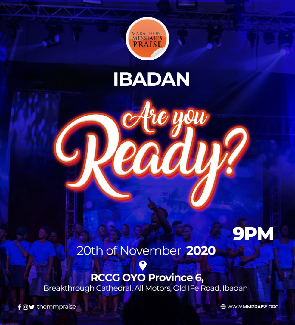 TheMMPraise's tweet photo. It's happening live in IBADAN this Friday.

Choristers &amp; Musicians are invited to the 2nd VPT Rehearsal for 79Hours Marathon Messiah's Praise.

Join us as we prepare for the world's longest worship event.

#MMPRAISE #JTLOG https://t.co/21lotc5jAD