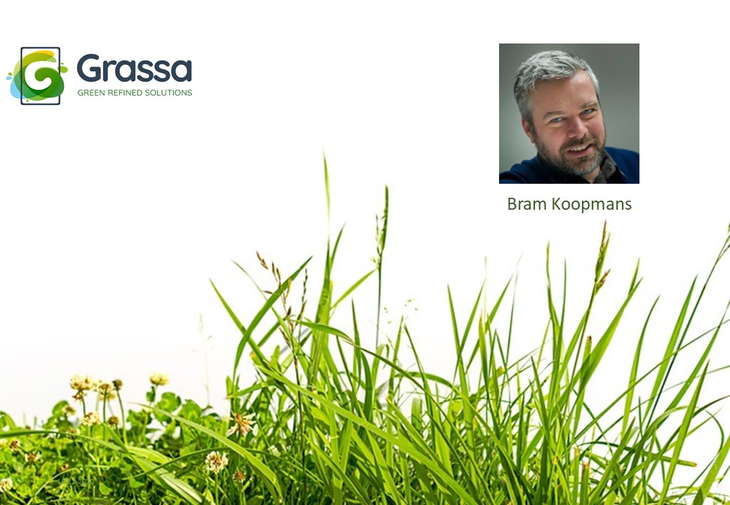 Vandaag is het zover! Over een kwartiertje start ons webinar “Potentie van bioraffinage voor food en feed”. Bram Koopmans <a href="/GrassaVenlo/">Grassa!</a> trapt als eerste spreker en co-founder van Grassa af en vertelt over het verwaarden van gras! #verwaarden #webinar #gras #toepassingen