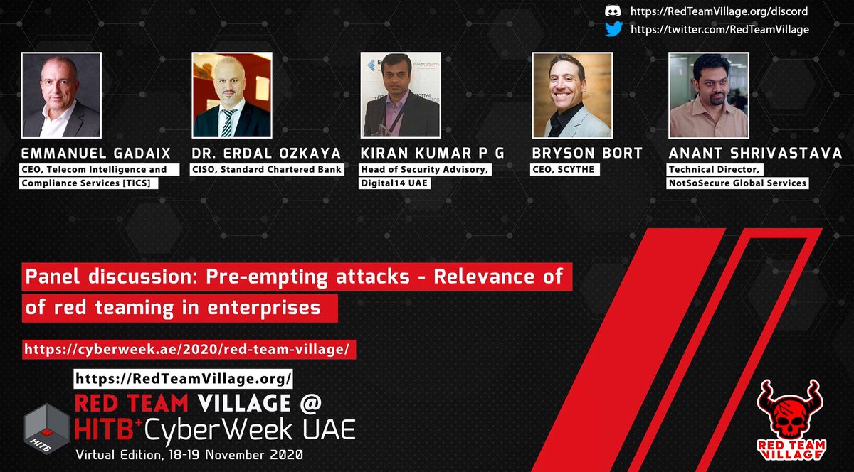 Dr. Erdal OZKAYA (@drerdalozkaya) on Twitter photo A conference not to miss HITB+ CyberWeek Virtual Edition 2020! #hackinthebox
<a href="/redteamvillage/">Red Team Village</a> <a href="/HITBSecConf/">HITBSecConf</a>
Zoom invite: lnkd.in/gTgpkt2 A conference not to miss HITB+ CyberWeek Virtual Edition 2020! #hackinthebox
<a href="/redteamvillage/">Red Team Village</a> <a href="/HITBSecConf/">HITBSecConf</a>
Zoom invite: lnkd.in/gTgpkt2