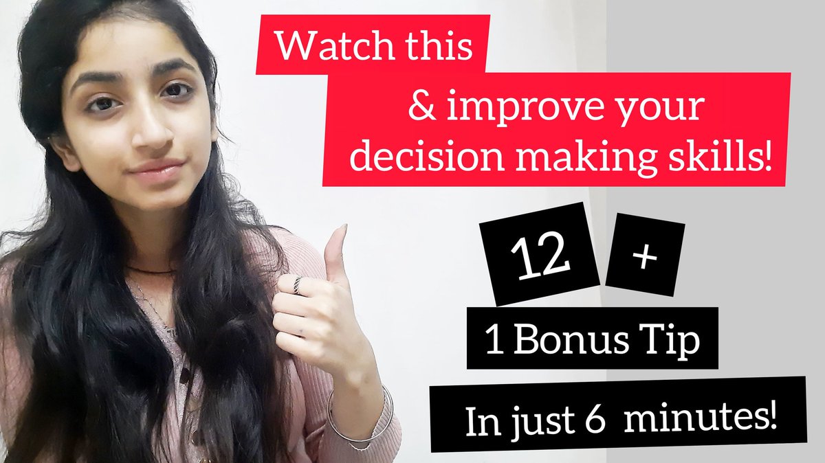 siyavkumar's tweet photo. Decision making can be really stressful at times. This video will help you dealing with that! Link- https://t.co/U6hQcevQgY #mentalhealth #MentalHealthMatters #beyond_deep  @dr_samirparikh @nishtha_narula @AditiKaul1 @mimansasingh https://t.co/g1QE25m8fi