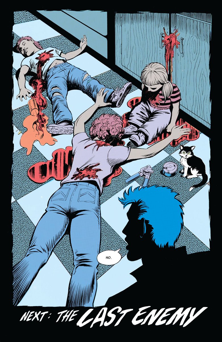 but..this is the 80's, a time when comics were darker, and Buddy just lost his family. He peaked at reality, and reality just took his family away...but then again who can we really blame?