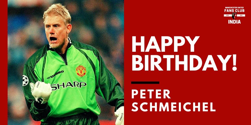 Happy Birthday Mr. Safe Hands a.k.a <a href="/Pschmeichel1/">Peter Schmeichel</a> 💪🏻

PL 🏆 x 5
UCL 🥇 x 1
FA Cup 🏅 x 3
League Cup 🎖️ x 1
Charity Shield 🛡️ x 4
European Super Cup 🥇 x 1

363 appearances and 1 goal 🥵
Have a good one legend ❤️
#MUFC #ManUtd #birthdaywishes #GGMU 🔴 ⚪