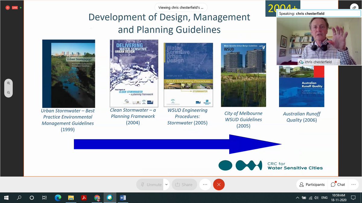 school_waterCSE's tweet photo. A #WaterSensitiveCity = #liveable+#Resilient+#sustainable +#productive. @chrischesterfield of @crcwsc sharing the #australianexperience towards #WaterSensitiveCities by highlighting the climate pressures on #AustralianCities & discussing on #Melbourneexample of #WSC Transition. https://t.co/c3dw3Qi5eQ