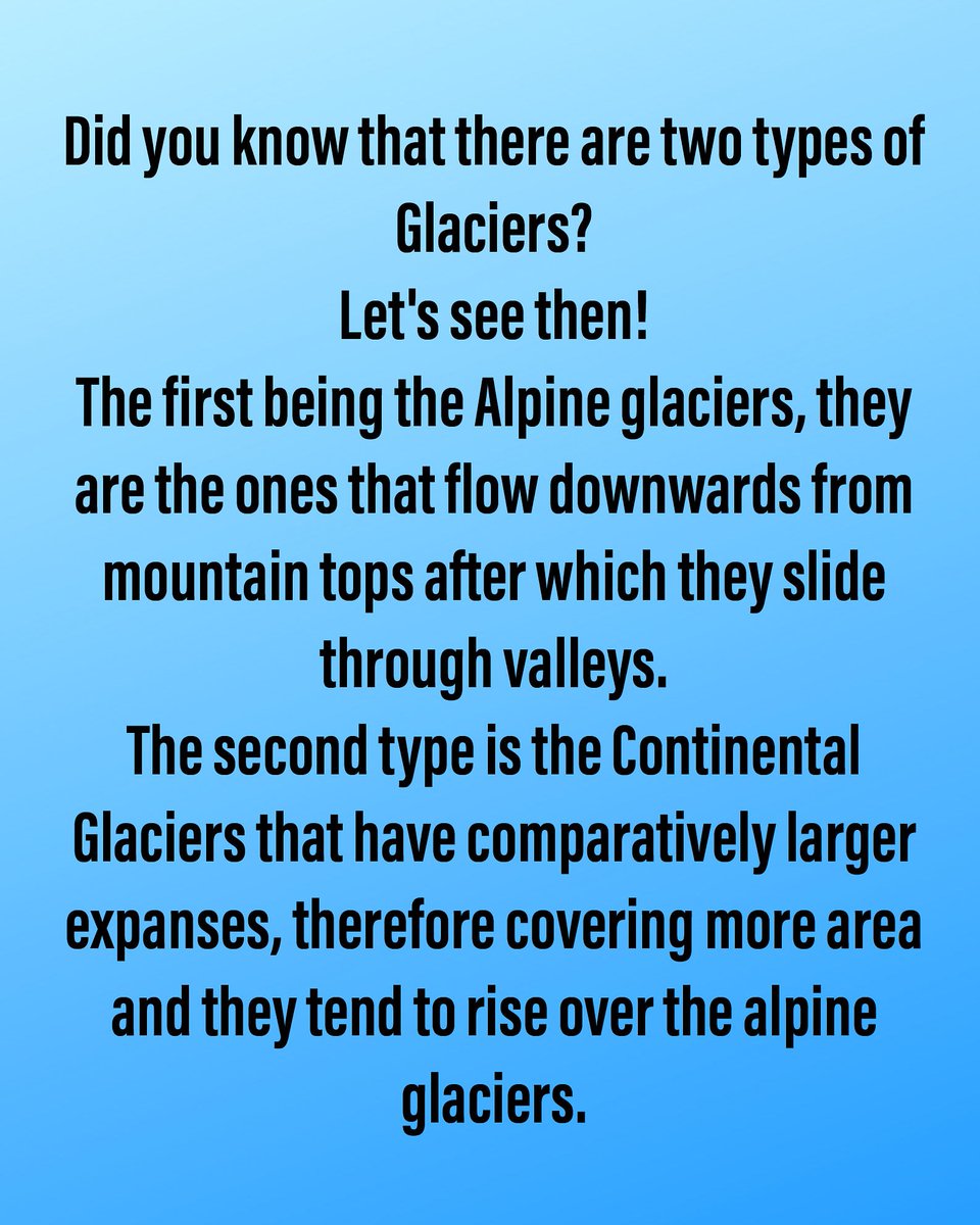 TheGreenLetter1's tweet photo. The two types of Glaciers!

#saveglaciers #meltingice #glaciersmelting #saveartic #embracenature #ProtectTheArctic #environment #ConservationMatters #Sustainability #sustainableLiving #SustainableEveryday #pollution #industrialpollution https://t.co/55StJw4nAj