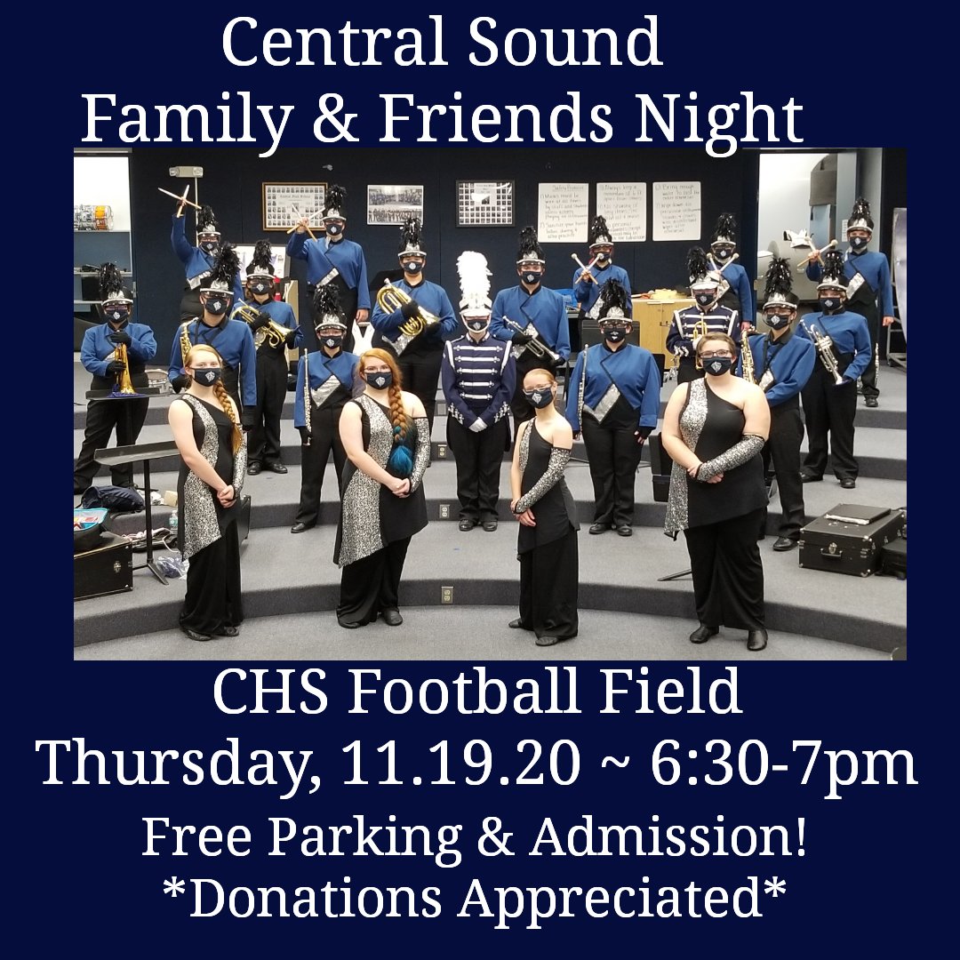 chsbearsband's tweet photo. Come to our Family &amp; Friends Night THIS THURSDAY, Nov. 19 at 6:30pm! No charge, but donations welcome! This is our only chance to showcase our work this season, as all of our competitions were cancelled, so we'd love to see you all there! Please share! @CHS_ADMIN @HernandoSchools https://t.co/rbJsxleURr