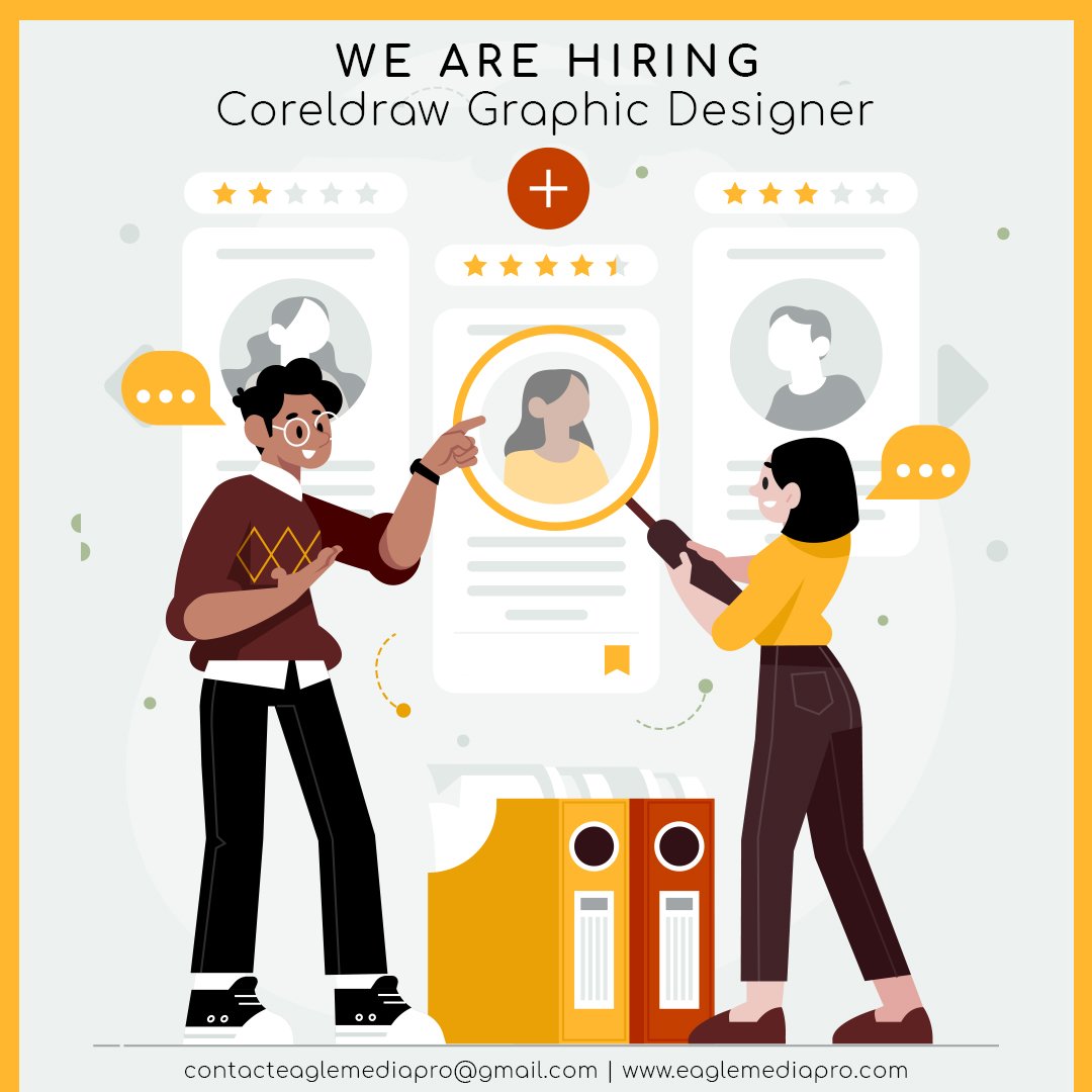 EagleMediaPro1's tweet photo. We are hiring.

#Job #coreldraw #designer #fresher https://t.co/7OVBP64QZh