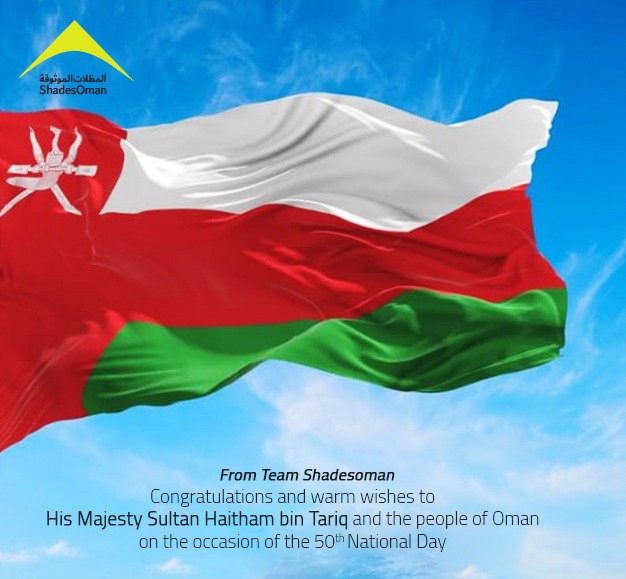 shadesoman's tweet photo. 18th November!
Time to celebrate The National Day 🇴🇲

#ShadesOman #Oman #NationalDay #nationaldayoman #experienceoman #oman50threnaissance https://t.co/8lC3fMGmZE