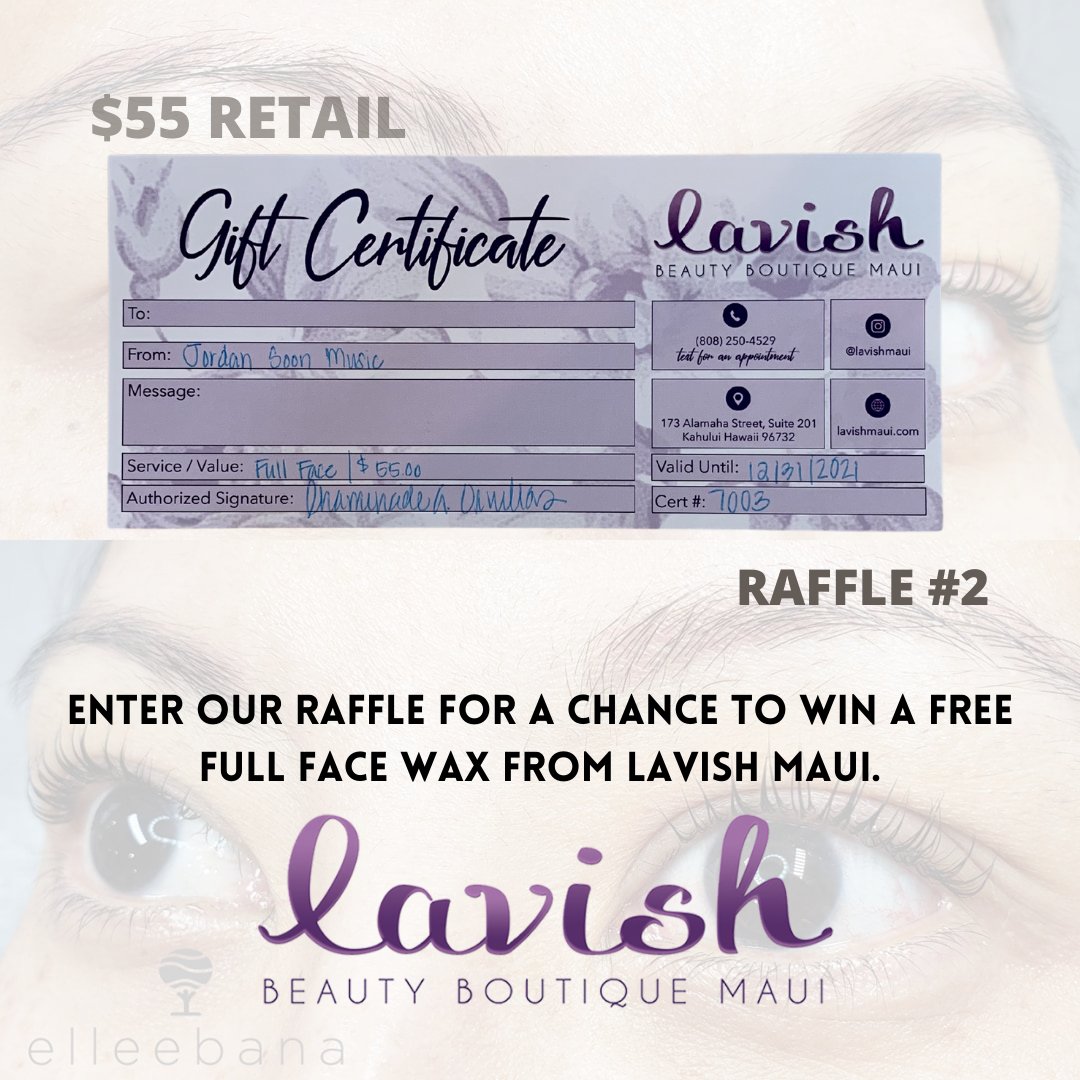 thelocaljordan's tweet photo. Have you entered our Keiki Matters Raffle yet?! 👶🏼💙
.
Enter for a chance to win a FREE FULL FACE WAX from Lavish Maui! 🌊💙
.
1 Raffle = $5 and you can enter as much times as possible. https://t.co/yt3STwlijY