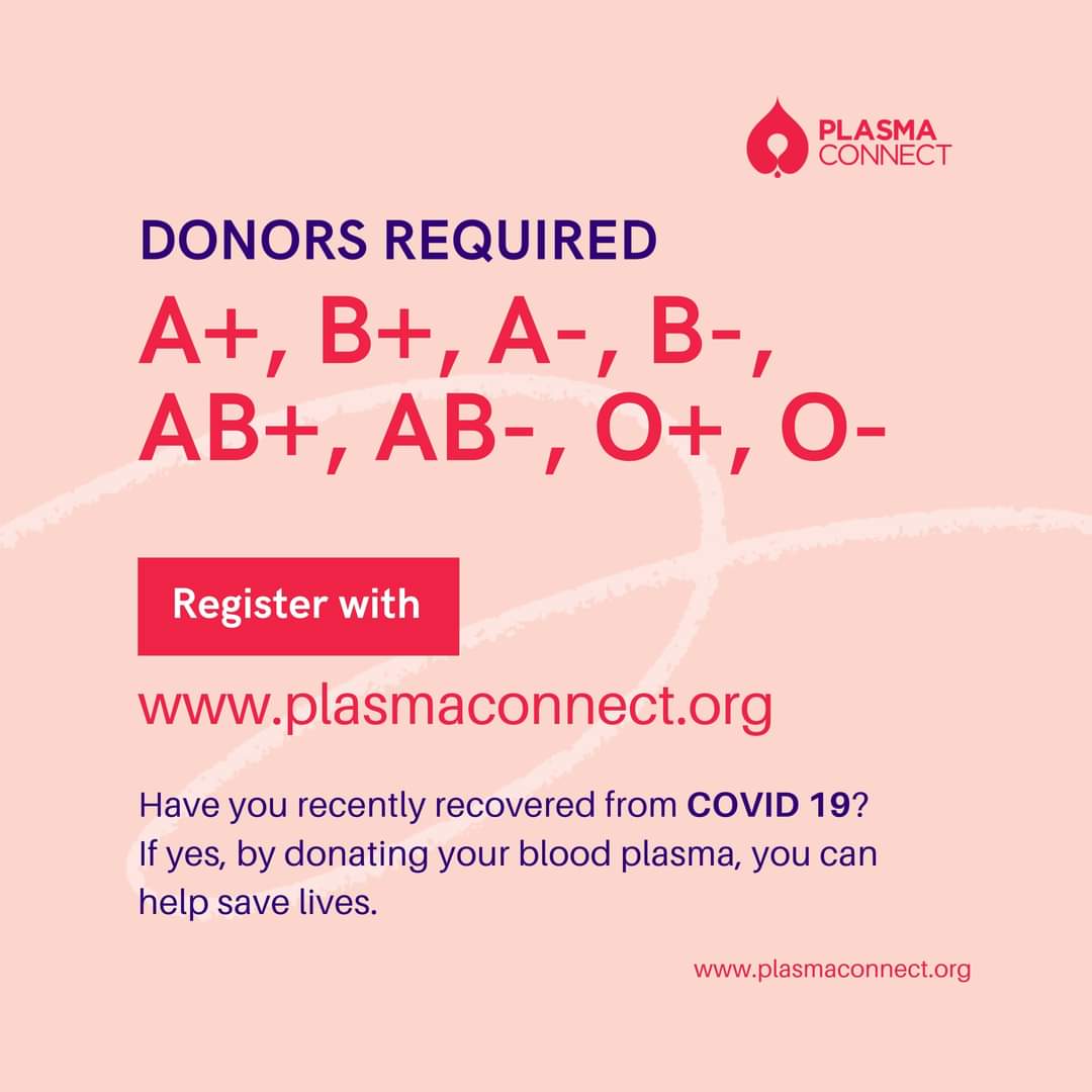 DibyeshGiri's tweet photo. If you are willing to donate, Register with https://t.co/GTZwh1tPk7 

Have you recently recovered from COVID 19?
If yes, by donating your blood plasma, you can help save lives. https://t.co/CrhbvczysK