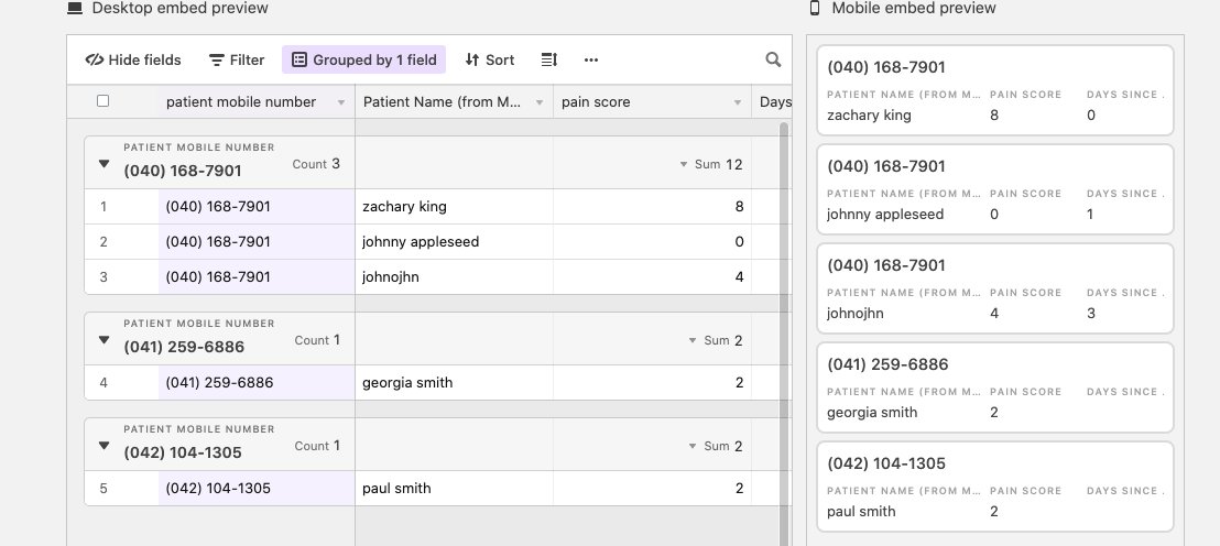 that I actually feel bad about it! now clients can log into a client portal and see only their data, which is actually just an embedded view (or two embedded views to be specific) from  @airtable but it works goddamn it!