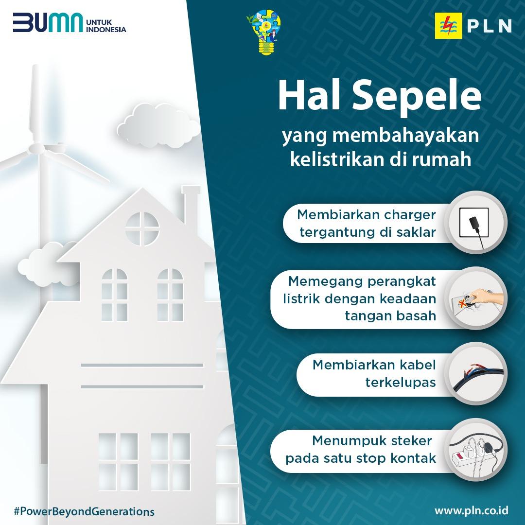 _IndraSaputra01's tweet photo. Electrizen, yuk kita sama-sama jaga instalasi kelistrikan di tempat tinggal kita. Jangan sampai hal-hal yang kita anggap sepele, justru berpotensi merusak, bahkan mencelakai diri sendiri dan orang lain
#PowerBeyondGenerations
#ListrikUntukSemua
#ListrikUntukRakyat https://t.co/gfNSsvkX2t